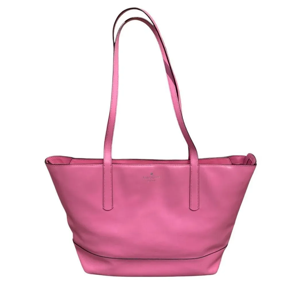 Kate Spade Pink Leather Tote/Shoulder Bag w/Dust Bag Spring Summer Brunch Weddin